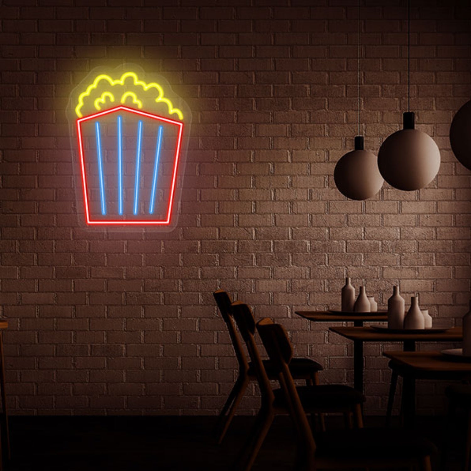 Popcorn Led Neon Sign Wall Art Decor | Shineneon