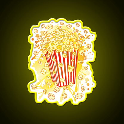 Popcorn Party Snack Food Led Neon Sign Rgb Color - Shineneon