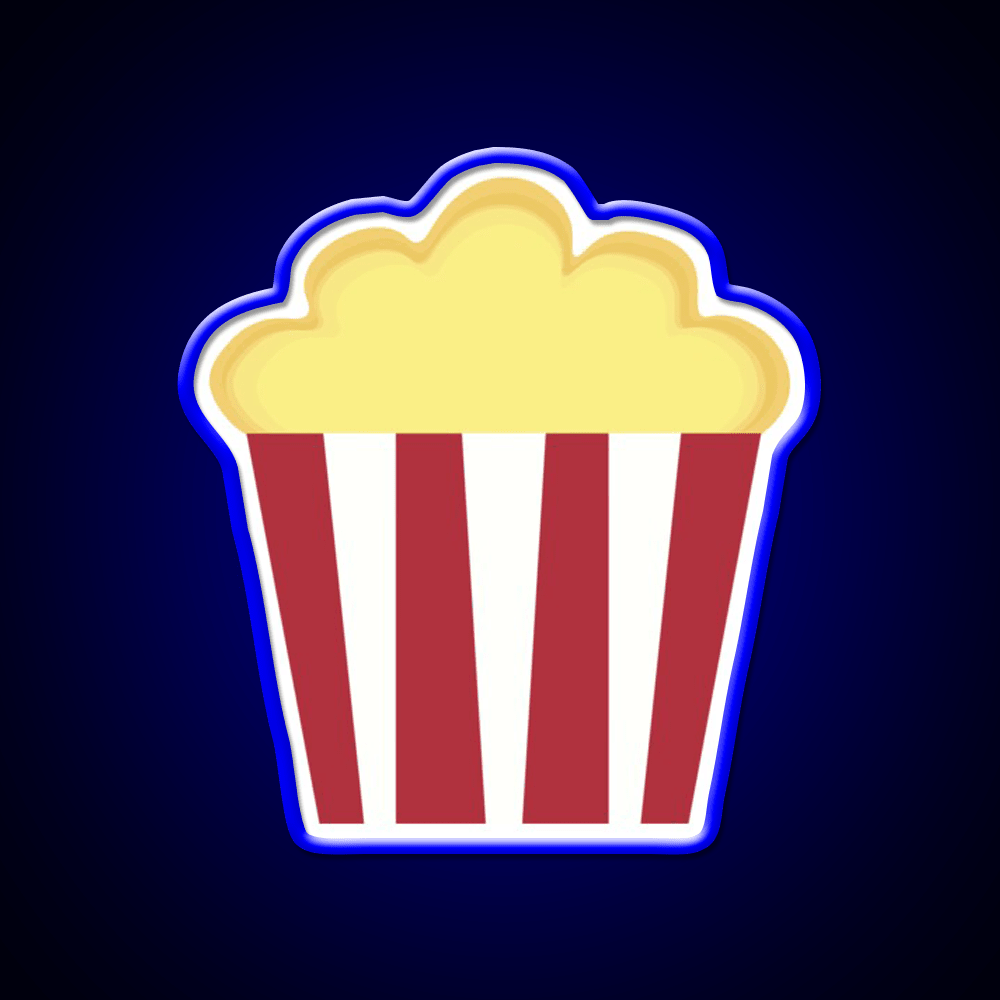 Popcorn Pattern Snack Food Led Neon Sign Rgb Color - Shineneon