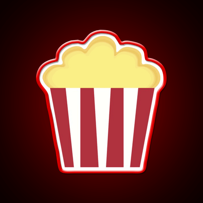 Popcorn Pattern Snack Food Led Neon Sign Rgb Color - Shineneon