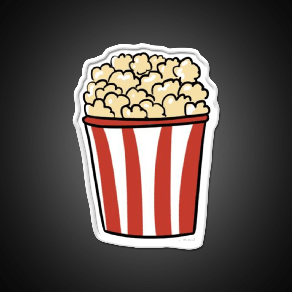 Popcorn Snack Food Led Neon Sign For Snack Room Rgb Color - Shineneon