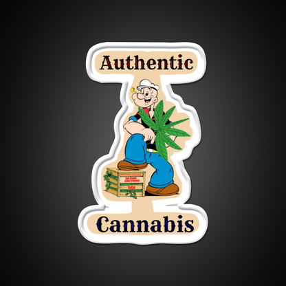 Popeye The Sailor Man Hemp Inspired Green Leaf Led Neon Sign Rgb Color - LED neon sign view 11