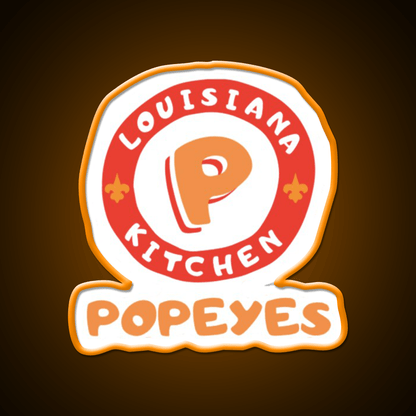 Popeyes Fast Food Led Neon Sign For Burger Place Rgb Color - Shineneon