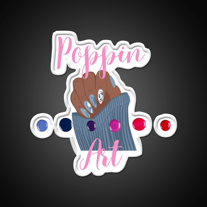 Poppin Art Tshirts Nail Salon Led Neon Sign Rgb Color - Shineneon