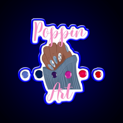 Poppin Art Tshirts Nail Salon Led Neon Sign Rgb Color - Shineneon