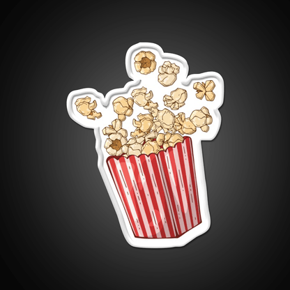 Poppin Popcorn In A Box Snack Food Led Neon Sign Rgb Color - Shineneon