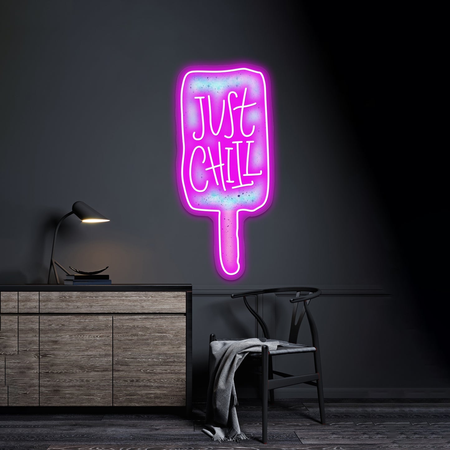 Popsicle Artwork Led Signs For Bedroom