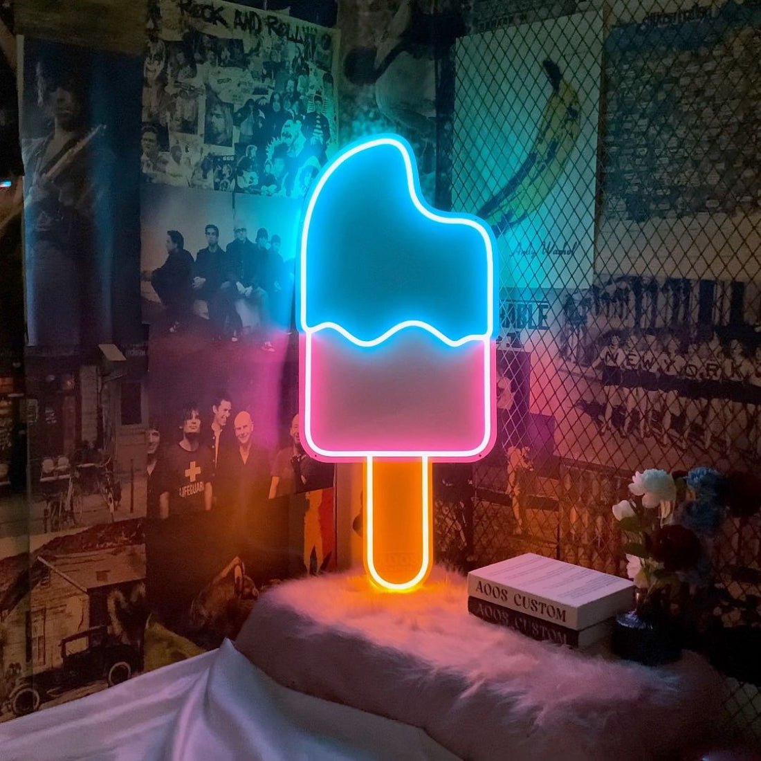Popsicle Ice Lolly Ice Cream Led Sign Business Neon Sign - Shineneon