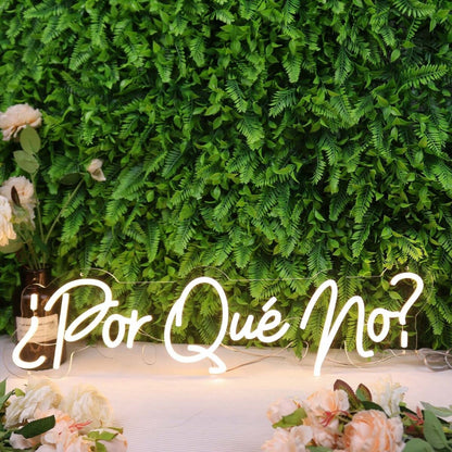 Por Que No Yellow Led Neon Sign - Shineneon