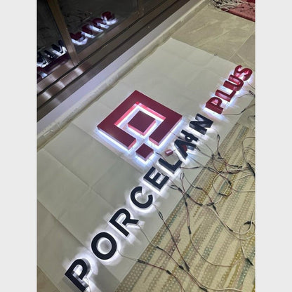 Porcelain Plus 3D Backlit Channel Letters Led Light Sign - Shineneon