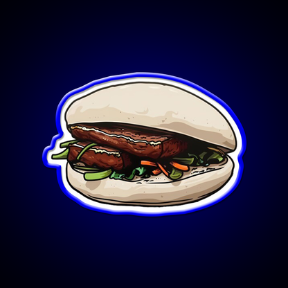 Pork Belly Bun Led Neon Sign Chinese Food Rgb Color