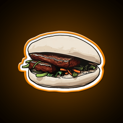 Pork Belly Bun Led Neon Sign Chinese Food Rgb Color - Shineneon