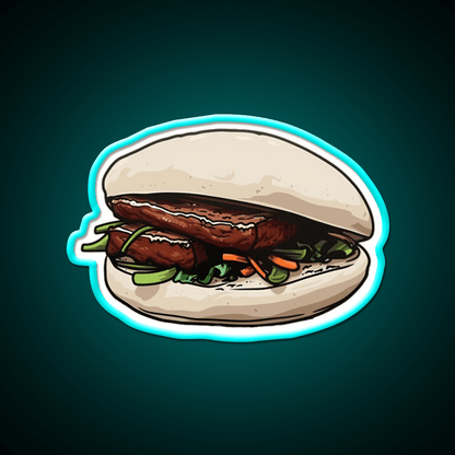Pork Belly Bun Led Neon Sign Chinese Food Rgb Color - Shineneon