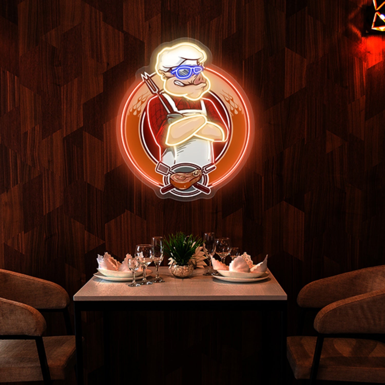 Porky Bbq Logo Artwork Led Neon Sign Wall Art Decor Light | Shineneon