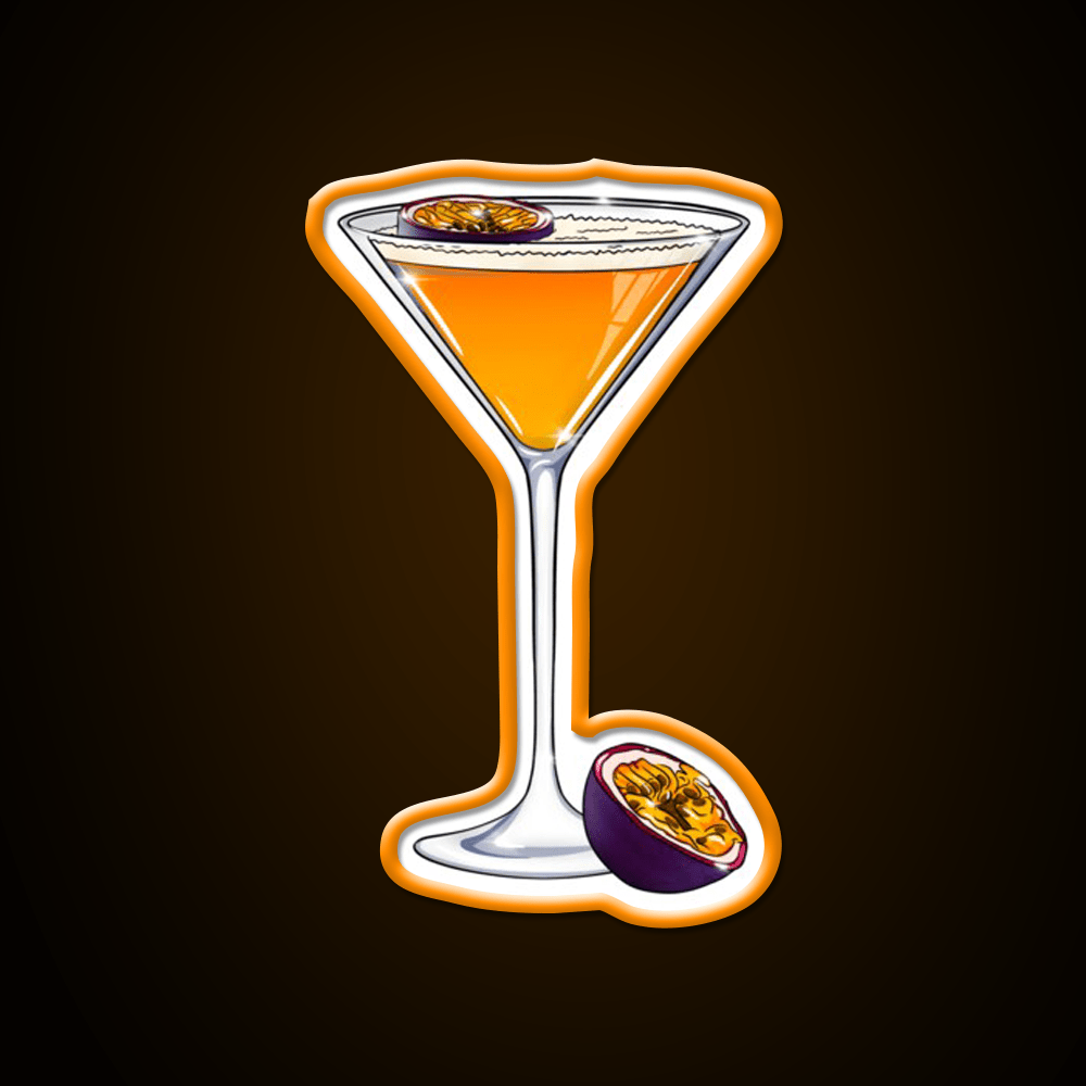 Pornstar Martini Small Logo White Cocktail Bar Decor Led Neon Sign Rgb Color - Shineneon