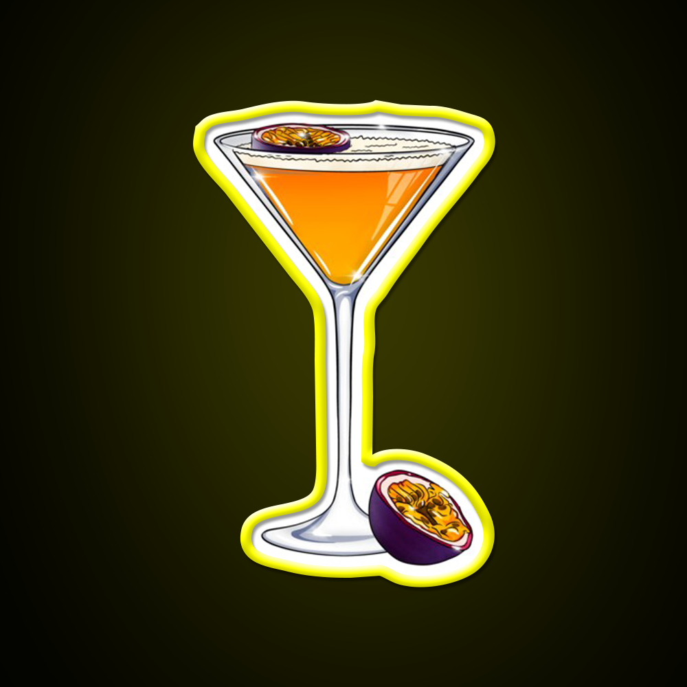 Pornstar Martini Small Logo White Cocktail Bar Decor Led Neon Sign Rgb Color - LED neon sign view 7