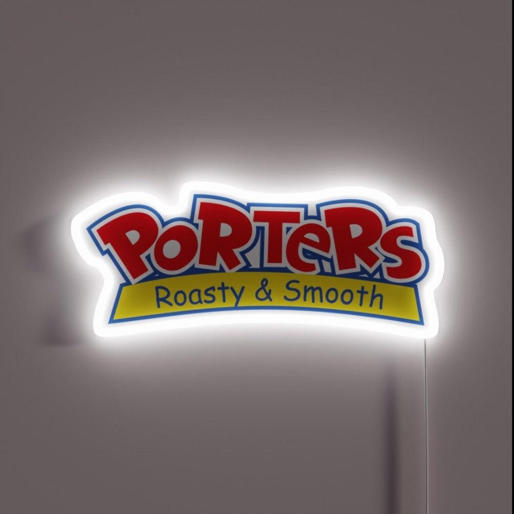 Porters Roasty And Smooth Rgb Led Neon Sign - Shineneon