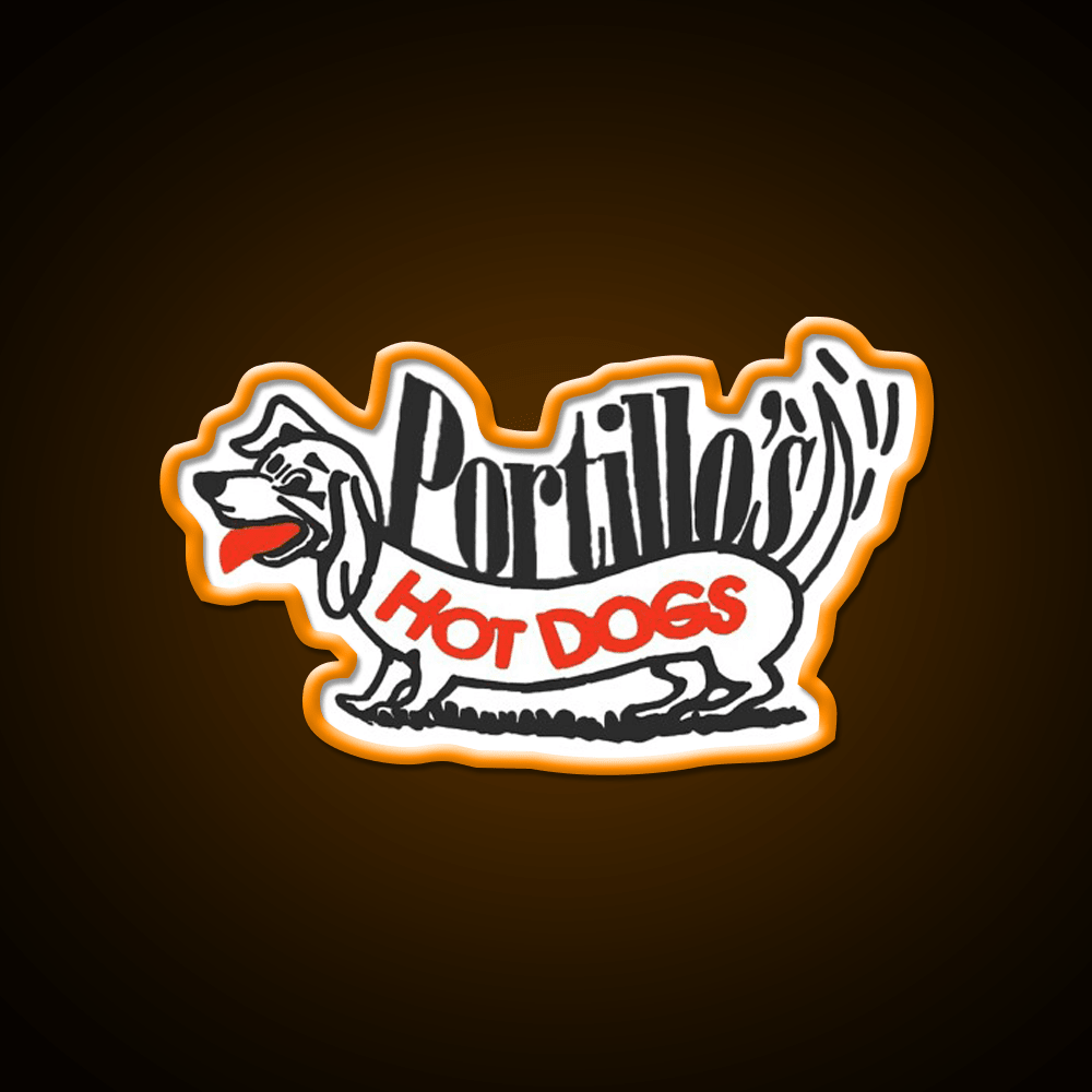 Portillos Fast Food Led Neon Sign For Burger Place Rgb Color - Shineneon
