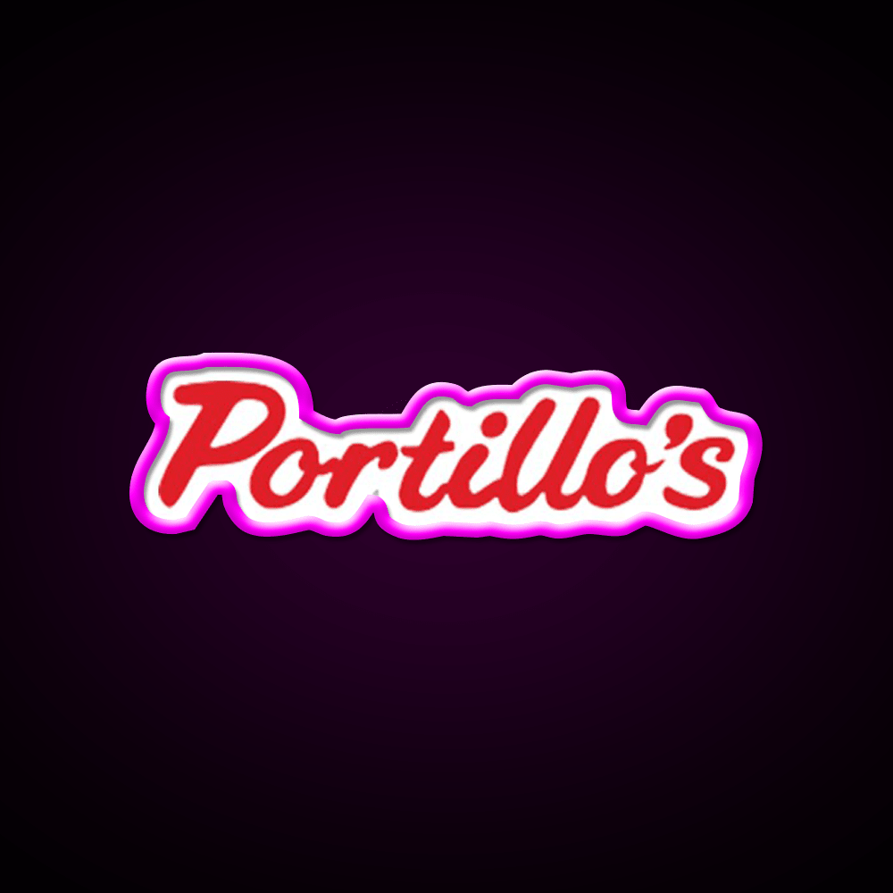Portillos Fast Food Led Neon Sign For Burger Place Wall Art Rgb Color - Shineneon