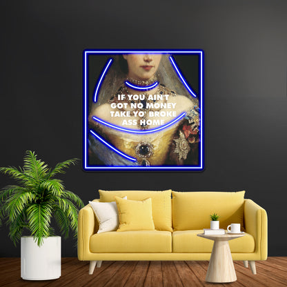 Portrait Of Fergie Artwork Led Signs For Bedroom