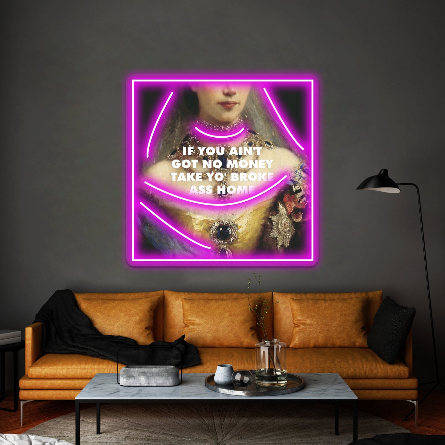 Portrait Of Fergie Artwork Led Signs For Bedroom