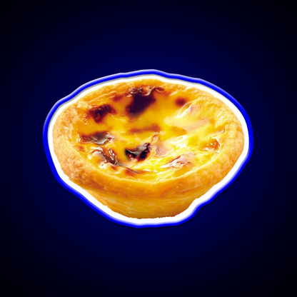 Portuguese Egg Tart Led Neon Sign Chinese Food Rgb Color
