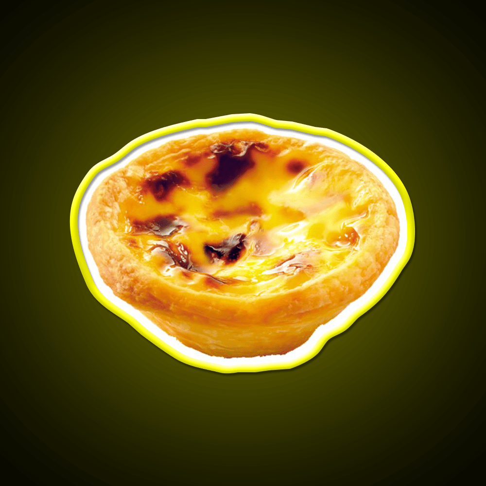 Portuguese Egg Tart Led Neon Sign Chinese Food Rgb Color - Shineneon