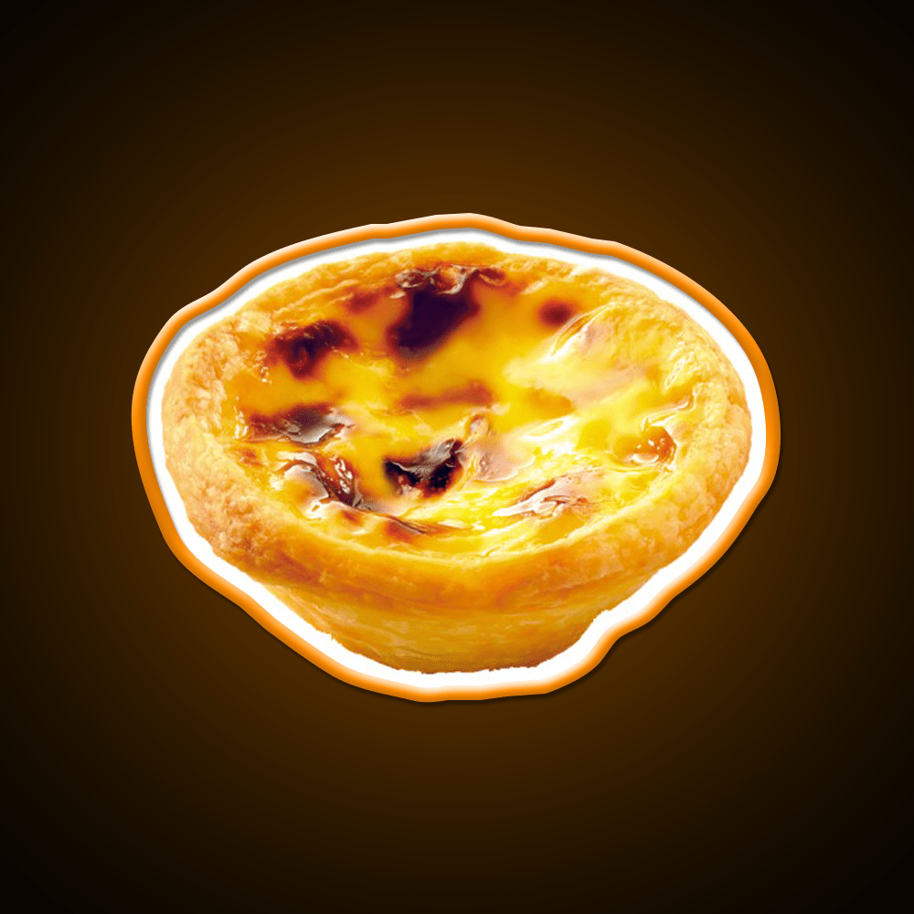 Portuguese Egg Tart Led Neon Sign Chinese Food Rgb Color - Shineneon