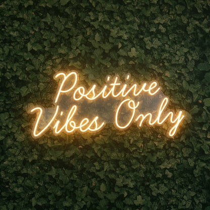 Positive Vibes Only Bedroom Wall Light LED Neon Sign - Shineneon