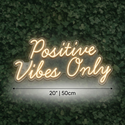 Positive Vibes Only LED Neon Sign - 04 Size Image