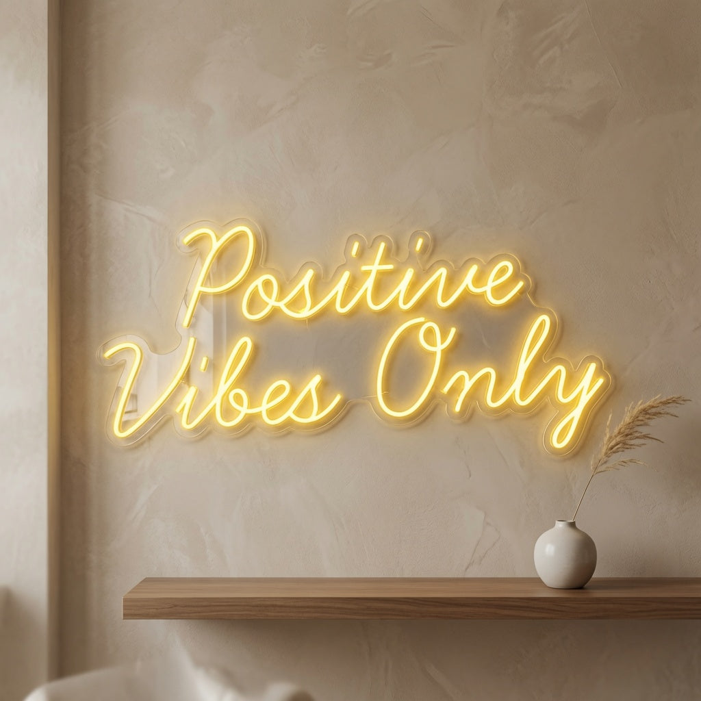 Positive Vibes Only LED Neon Sign Wall Neon Sign - 02 High-Converting Product Image