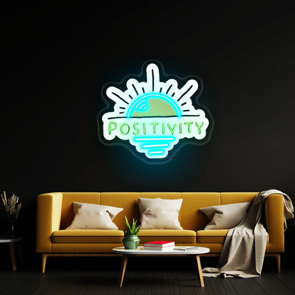 Positivity Sun Clear Artwork Wedding Signs