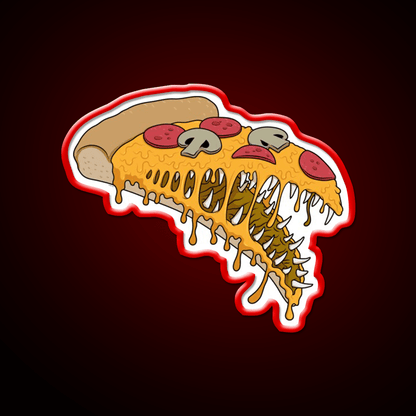 Possessed Pizza Fast Food Led Neon Sign For Burger Place Rgb Color - Shineneon