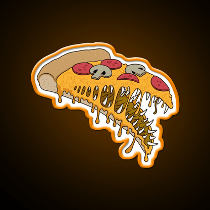 Possessed Pizza Fast Food Led Neon Sign For Burger Place Rgb Color - Shineneon