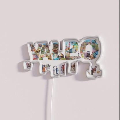 Postcard From Chile Vol 1 Valparaiso Colorfull Rgb Led Neon Sign - Shineneon