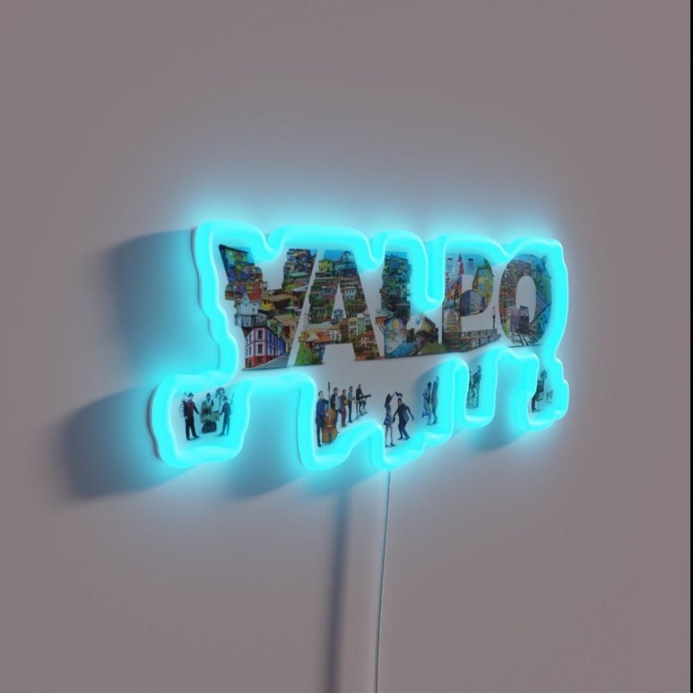 Postcard From Chile Vol 1 Valparaiso Colorfull Rgb Led Neon Sign - Shineneon