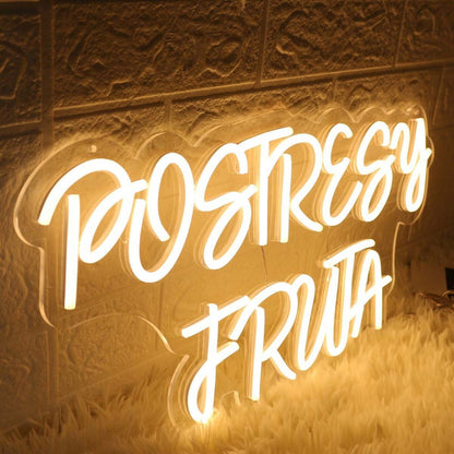 Postresy Fruta Yellow Led Neon Sign - Shineneon