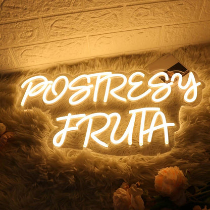 Postresy Fruta Yellow Led Neon Sign - Shineneon