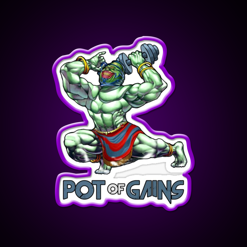 Pot Of Gains Gym Fitness Led Neon Sign Rgb Color