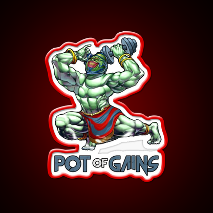 Pot Of Gains Gym Fitness Led Neon Sign Rgb Color