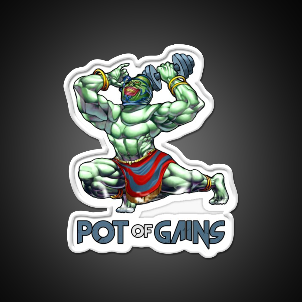 Pot Of Gains Gym Fitness Led Neon Sign Rgb Color