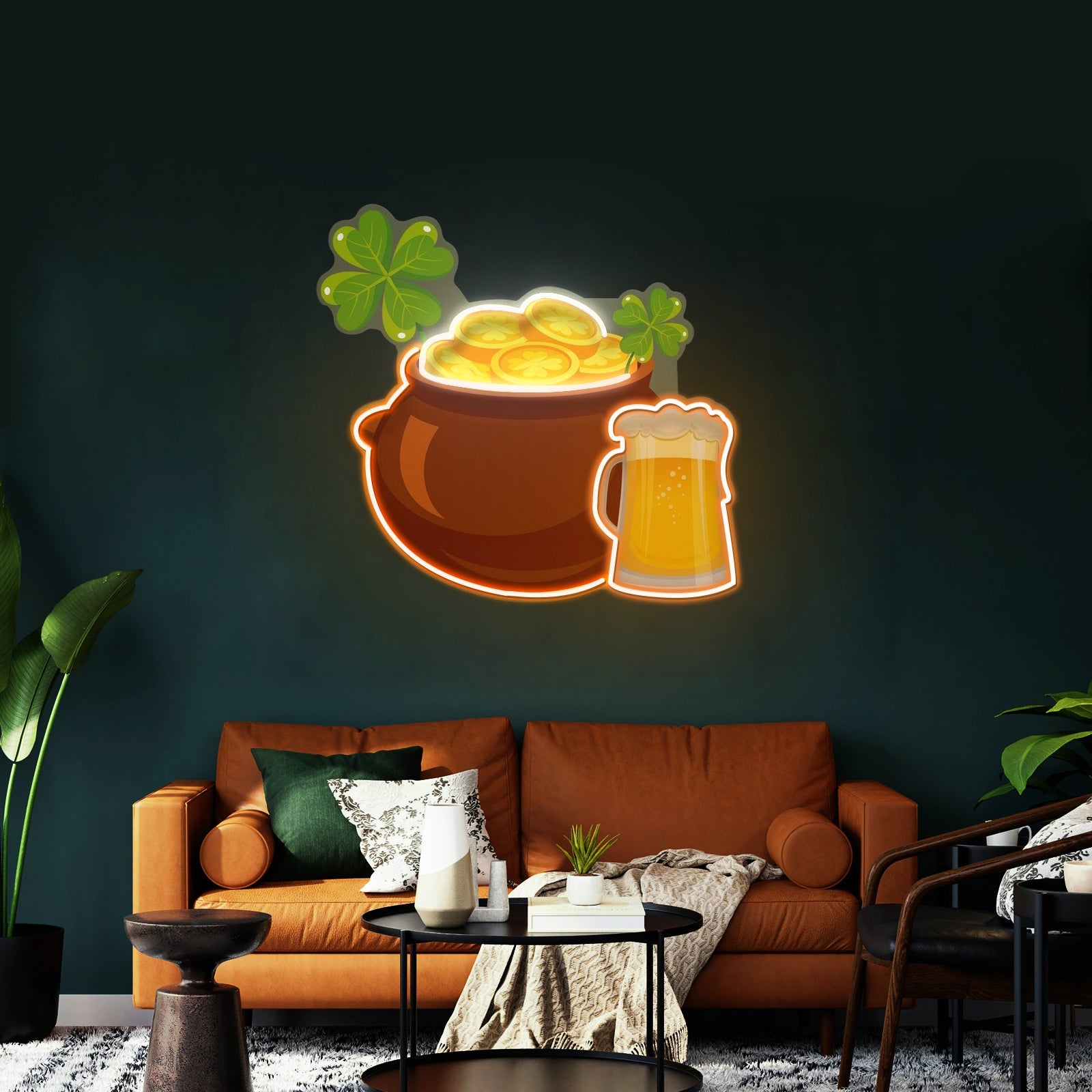 Pot Of Gold Saint Patrick Day Honey Led Signs - Shineneon