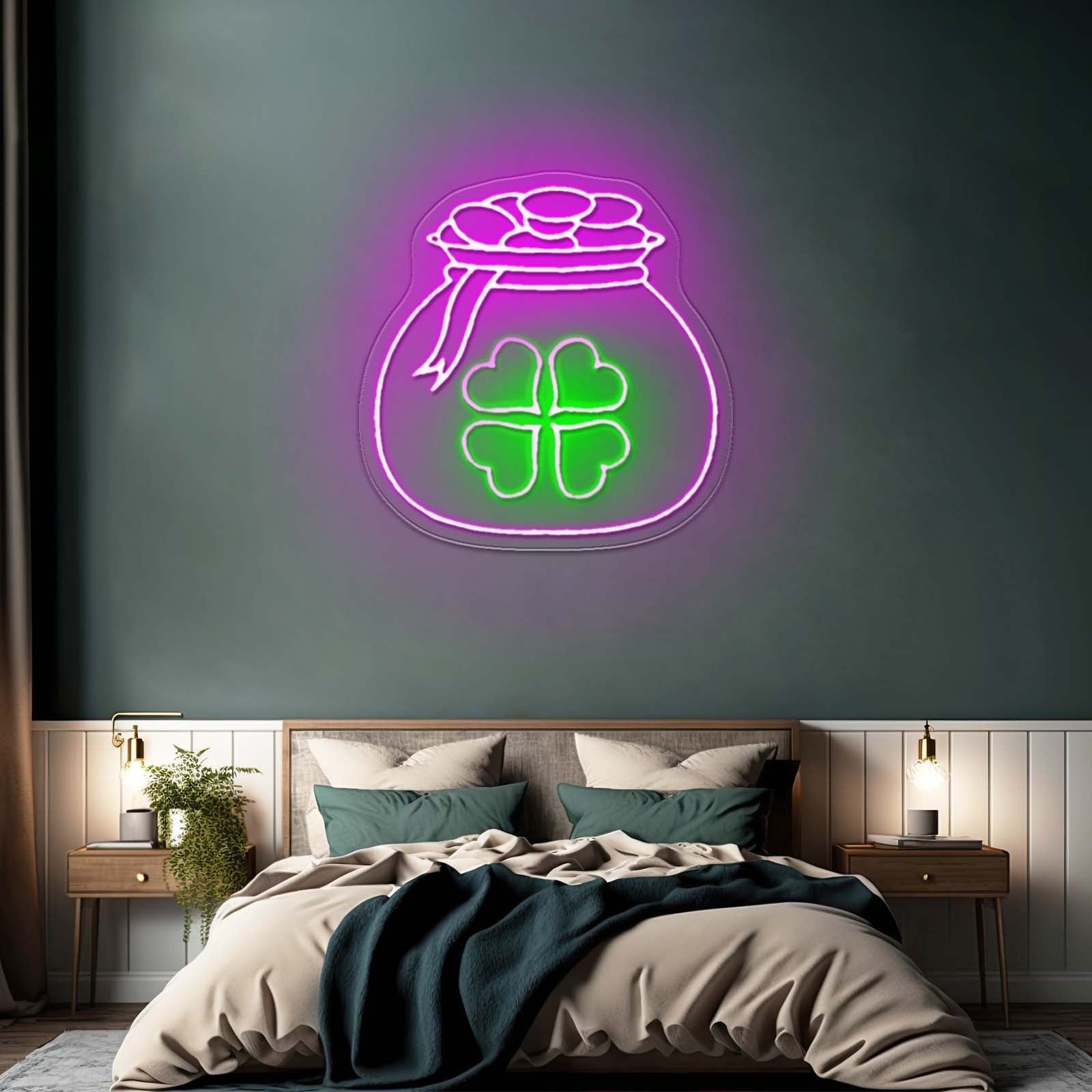 Pot Of Gold Saint Patrick Day Wall Art Led Signs - Shineneon