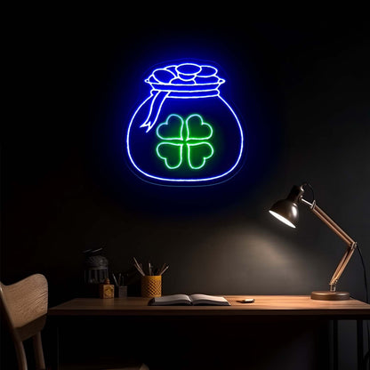 Pot Of Gold Saint Patrick Day Wall Art Led Signs - Shineneon