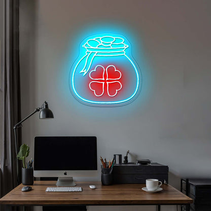 Potato Chips Glowing Led Neon Sign Light Custom Led Signs