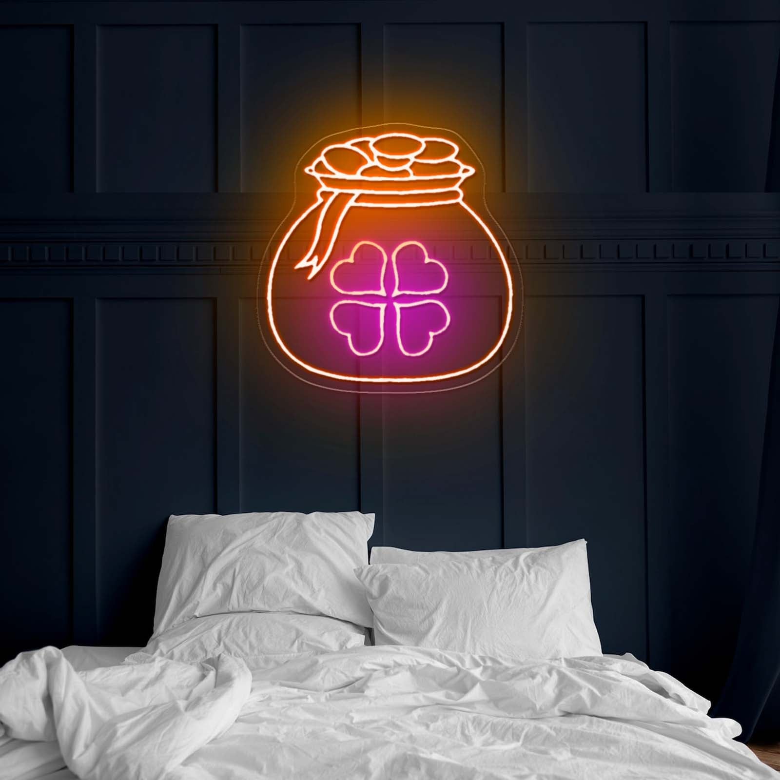 Potato Chips Glowing Led Neon Sign Light Custom Led Signs