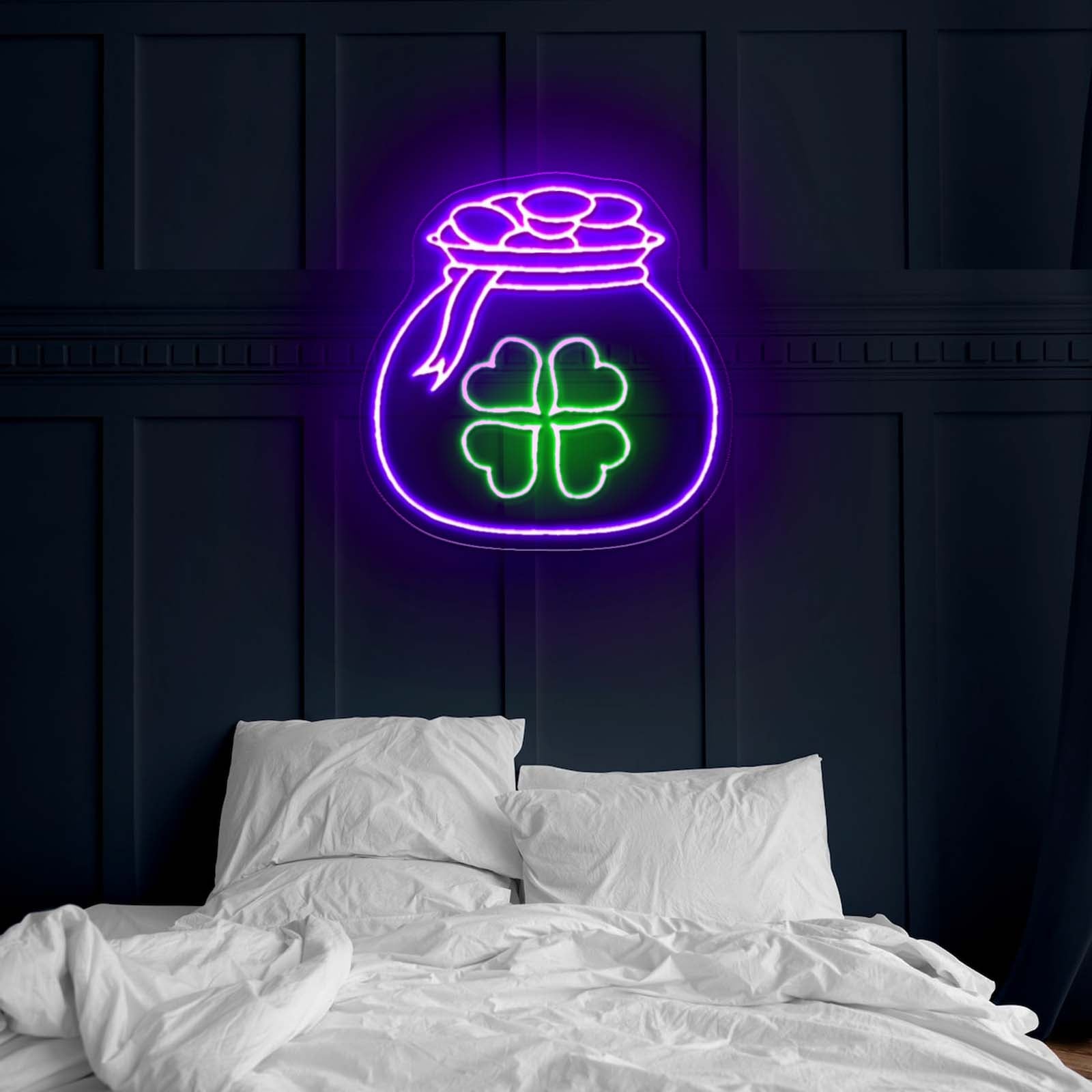 Potato Chips Glowing Led Neon Sign Light Custom Led Signs