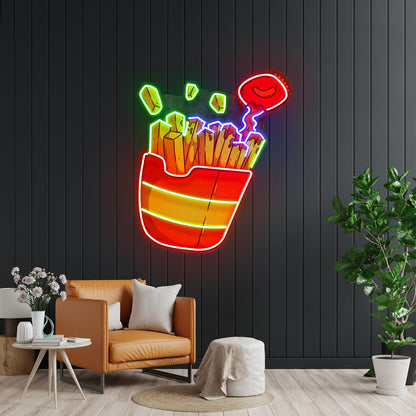 Pothead Coffee Clear Artwork Neon Signs For A Bar