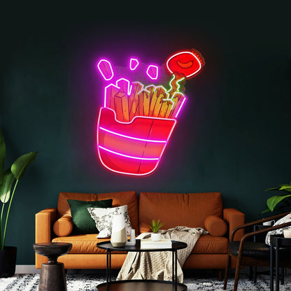 Pothead Coffee Clear Artwork Neon Signs For A Bar