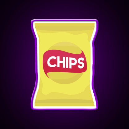 Potato Chips Snack Food Led Neon Sign Rgb Color - Shineneon